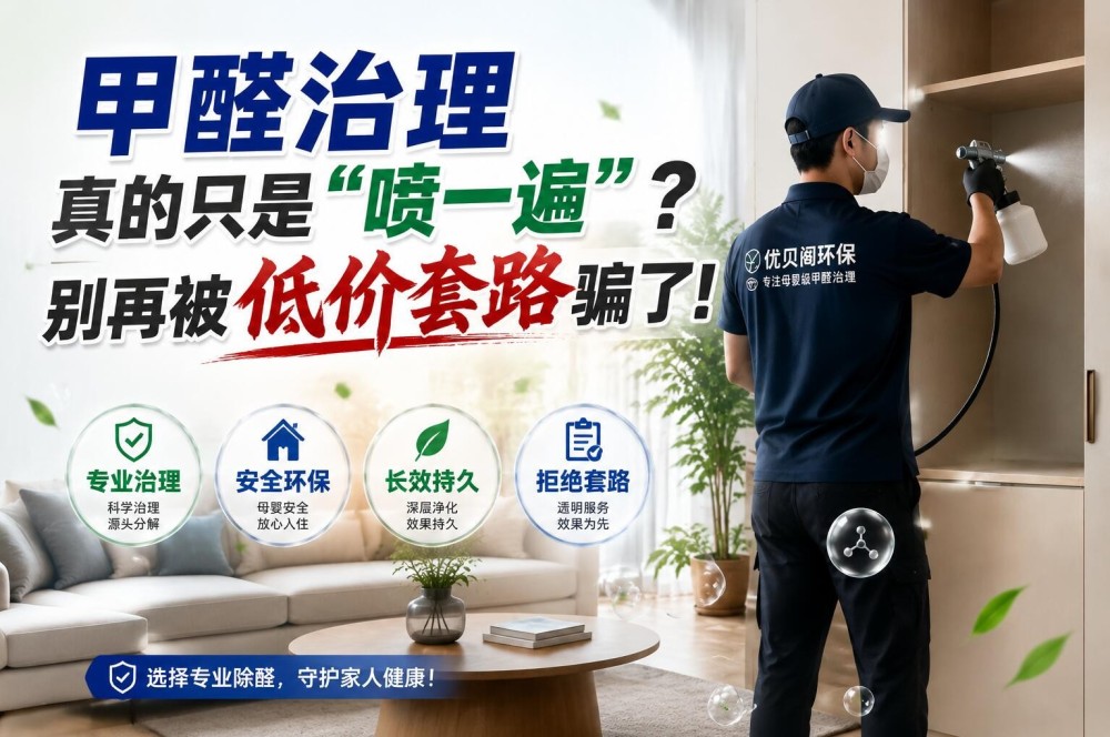 甲醛治理真的只是“喷一遍”？别再被低价套路骗了！